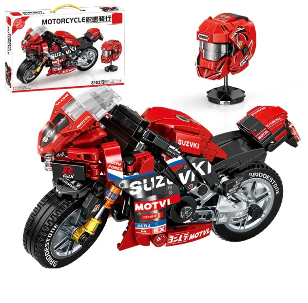 Motorcycle Model Building Block Toy - The Little Big Store