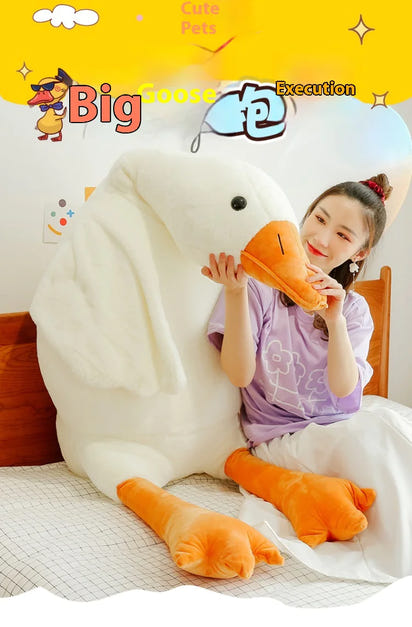White Geese Plush Toy - The Little Big Store