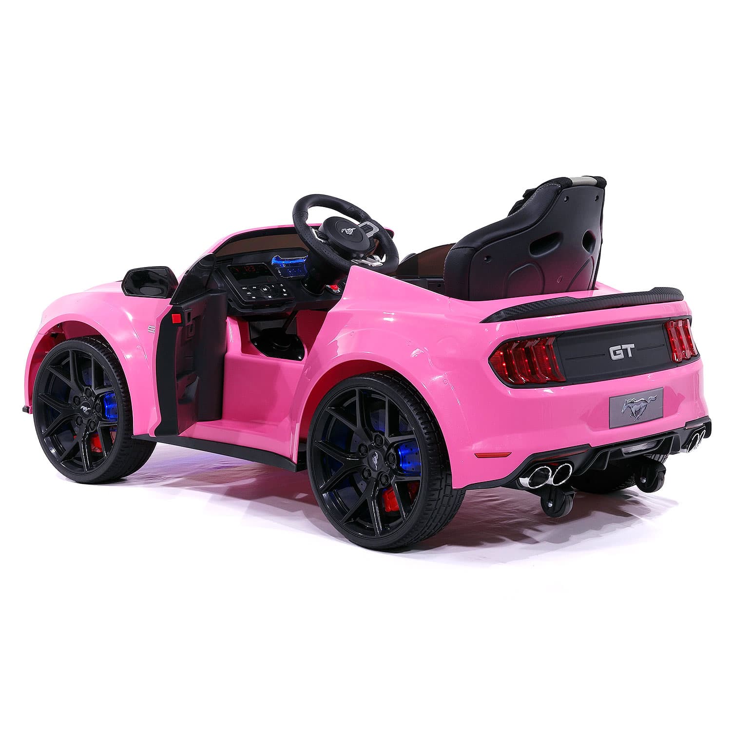 Ford Mustang GT Custom Edition 24V Kids Ride-On Car with R/C Parental Remote | Pink - The Little Big Store