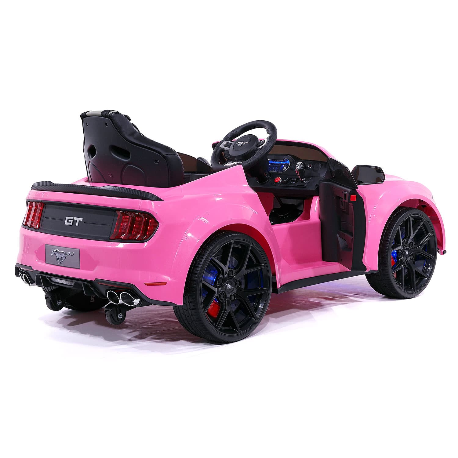 Ford Mustang GT Custom Edition 24V Kids Ride-On Car with R/C Parental Remote | Pink - The Little Big Store