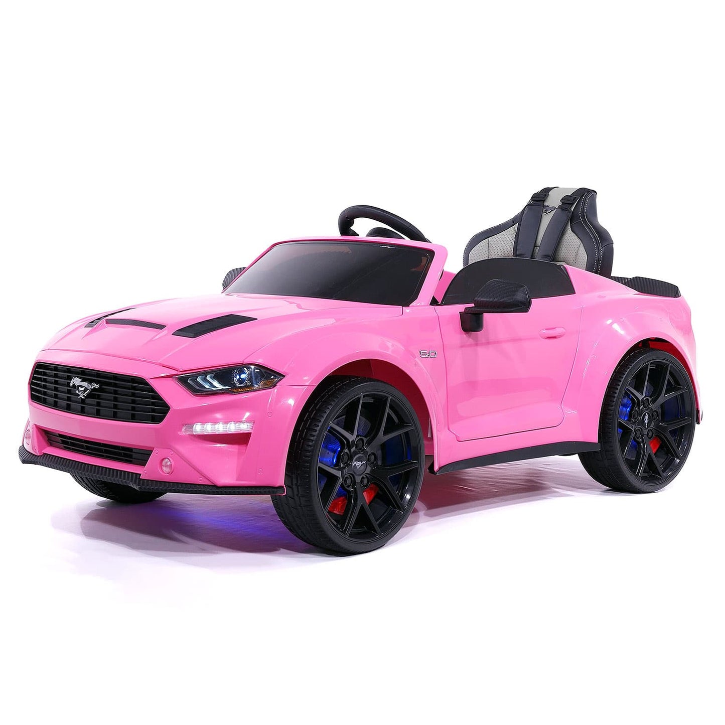 Ford Mustang GT Custom Edition 24V Kids Ride-On Car with R/C Parental Remote | Pink - The Little Big Store