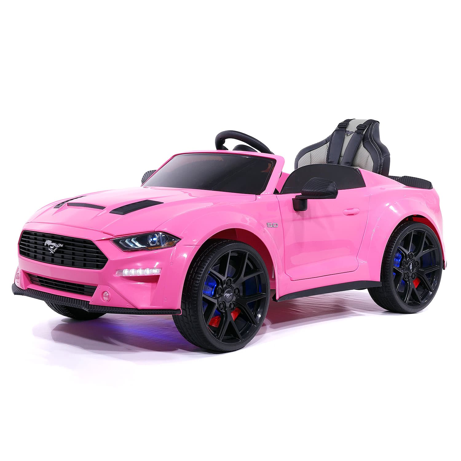 Ford Mustang GT Custom Edition 24V Kids Ride-On Car with R/C Parental Remote | Pink - The Little Big Store