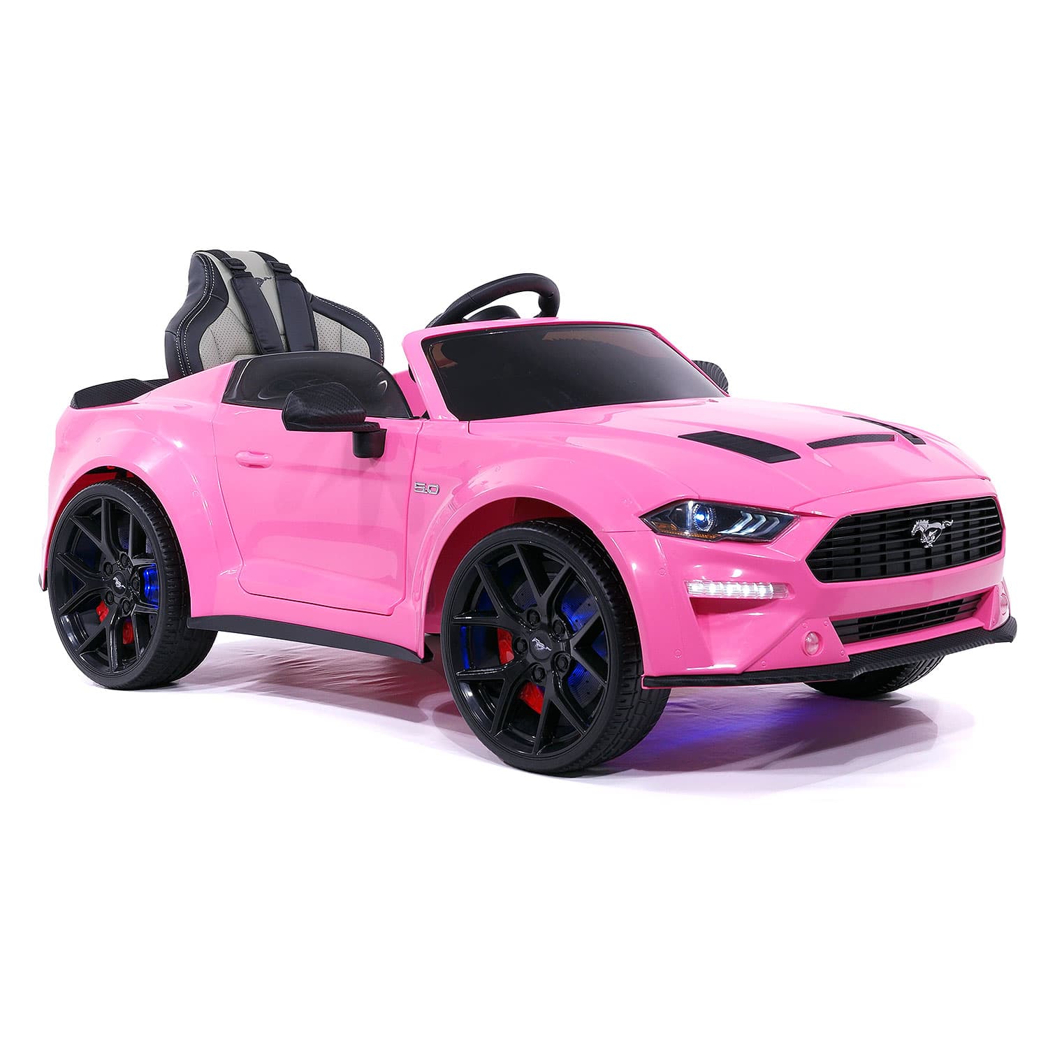 Ford Mustang GT Custom Edition 24V Kids Ride-On Car with R/C Parental Remote | Pink - The Little Big Store