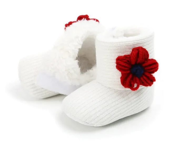 Cozy Sunflower Cotton Baby Boots - The Little Big Store