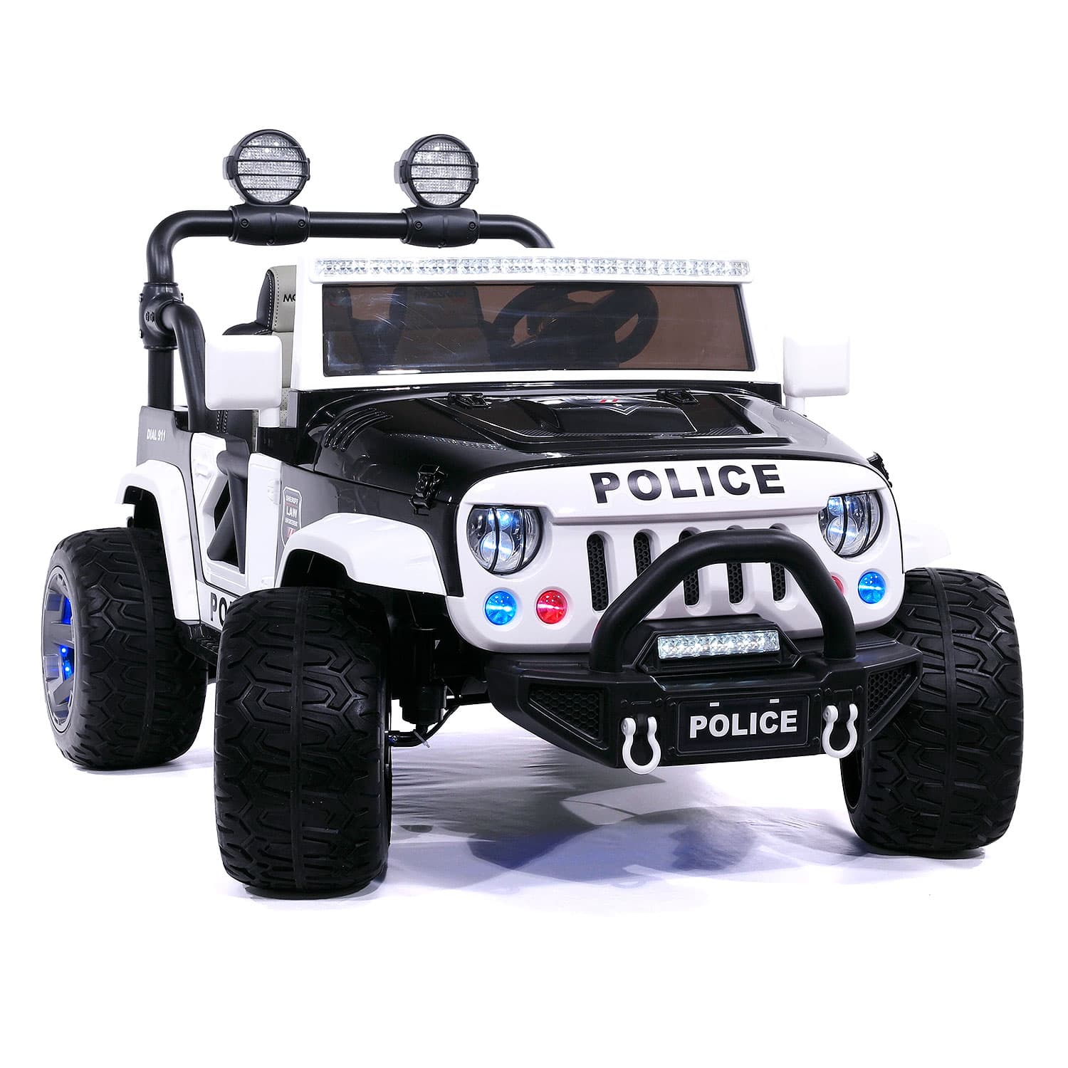 Trail Explorer 24V Kids Ride-On Car Truck with R/C Parental Remote | Police - The Little Big Store
