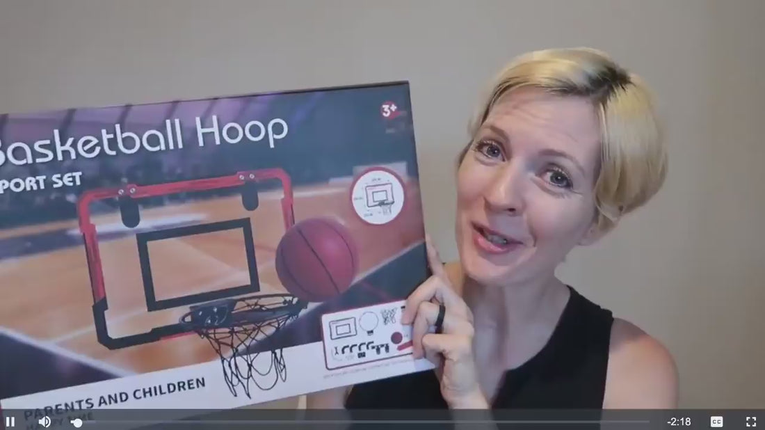 Slam Dunk Fun: Foldable Basketball Hoop Set for Kids 3+