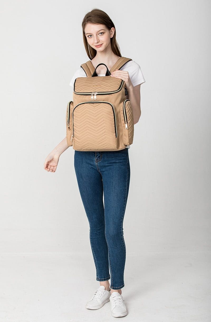 Smart Mom's Travel Companion: Large Capacity Baby Diaper Bag for On-the-Go Moms!