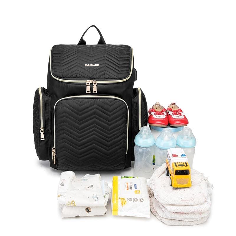 Smart Mom's Travel Companion: Large Capacity Baby Diaper Bag for On-the-Go Moms!