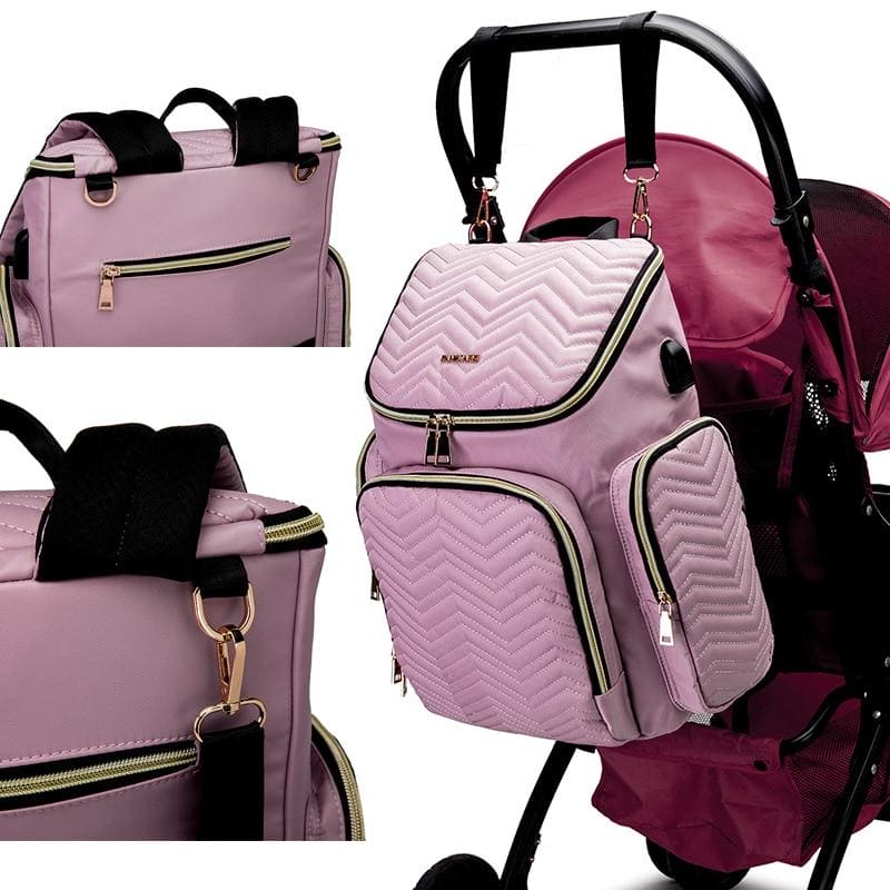 Smart Mom's Travel Companion: Large Capacity Baby Diaper Bag for On-the-Go Moms!