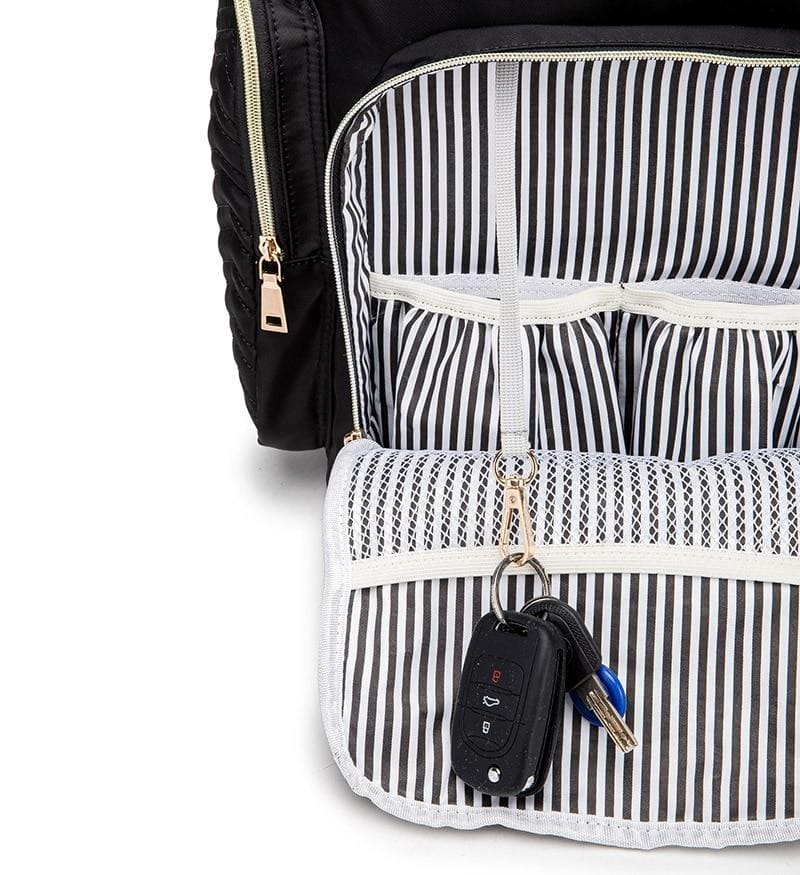 Smart Mom's Travel Companion: Large Capacity Baby Diaper Bag for On-the-Go Moms!