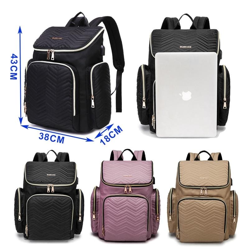 Smart Mom's Travel Companion: Large Capacity Baby Diaper Bag for On-the-Go Moms!