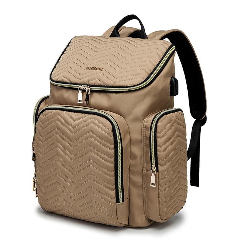 Smart Mom's Travel Companion: Large Capacity Baby Diaper Bag for On-the-Go Moms!