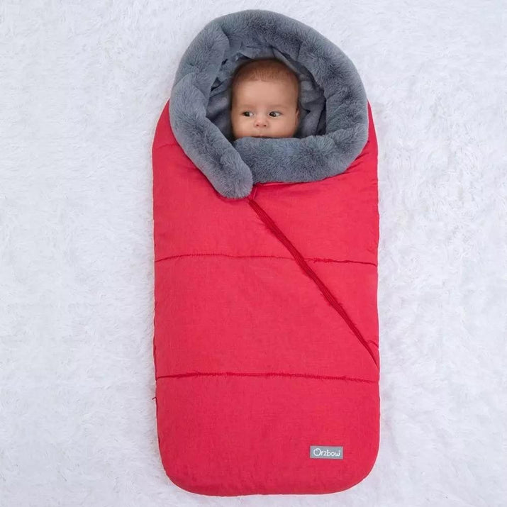Winter Sleeping Bags Envelope Newborn Baby Stroller Sleepsack Hooded - The Little Big Store