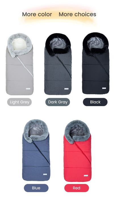 Winter Sleeping Bags Envelope Newborn Baby Stroller Sleepsack Hooded - The Little Big Store