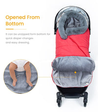 Winter Sleeping Bags Envelope Newborn Baby Stroller Sleepsack Hooded - The Little Big Store