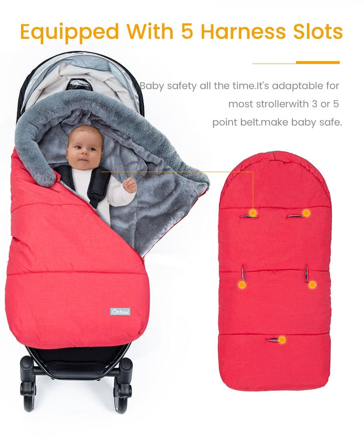 Winter Sleeping Bags Envelope Newborn Baby Stroller Sleepsack Hooded - The Little Big Store