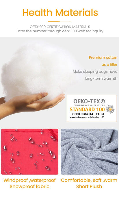 Winter Sleeping Bags Envelope Newborn Baby Stroller Sleepsack Hooded - The Little Big Store