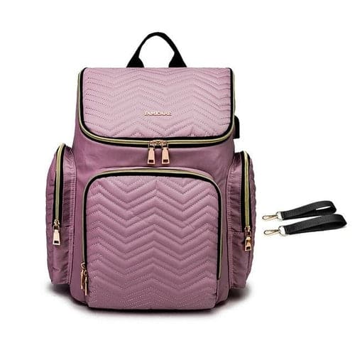 Smart Mom's Travel Companion: Large Capacity Baby Diaper Bag for On-the-Go Moms!