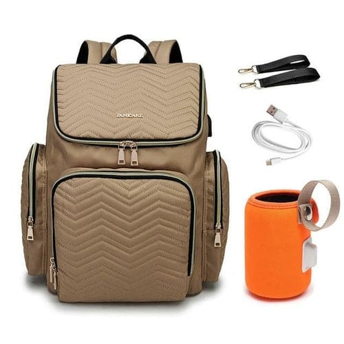 Smart Mom's Travel Companion: Large Capacity Baby Diaper Bag for On-the-Go Moms!