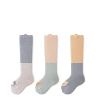 Winter/Autumn Pairs Baby Over-the-Knee Color Patchwork Socks in Combed - The Little Big Store