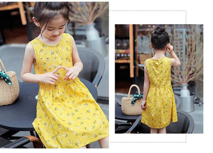 ☁️ BreezyBelle™ Cotton Princess Dress for Girls 🌼
