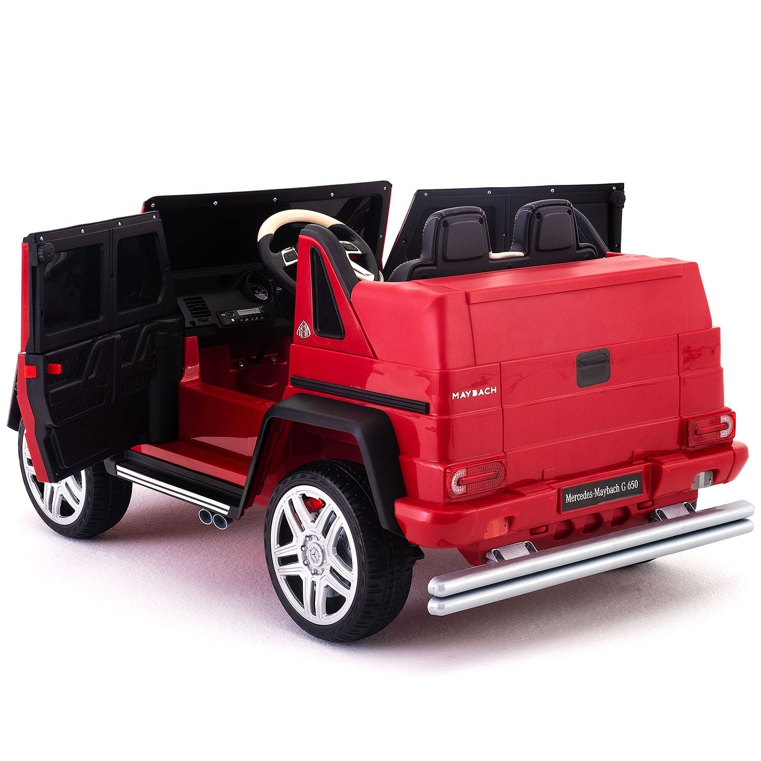 Mercedes Maybach G650 12V Kids Ride-On Car with Parental Remote | Cherry Red - The Little Big Store