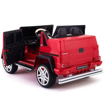 Mercedes Maybach G650 12V Kids Ride-On Car with Parental Remote | Cherry Red - The Little Big Store