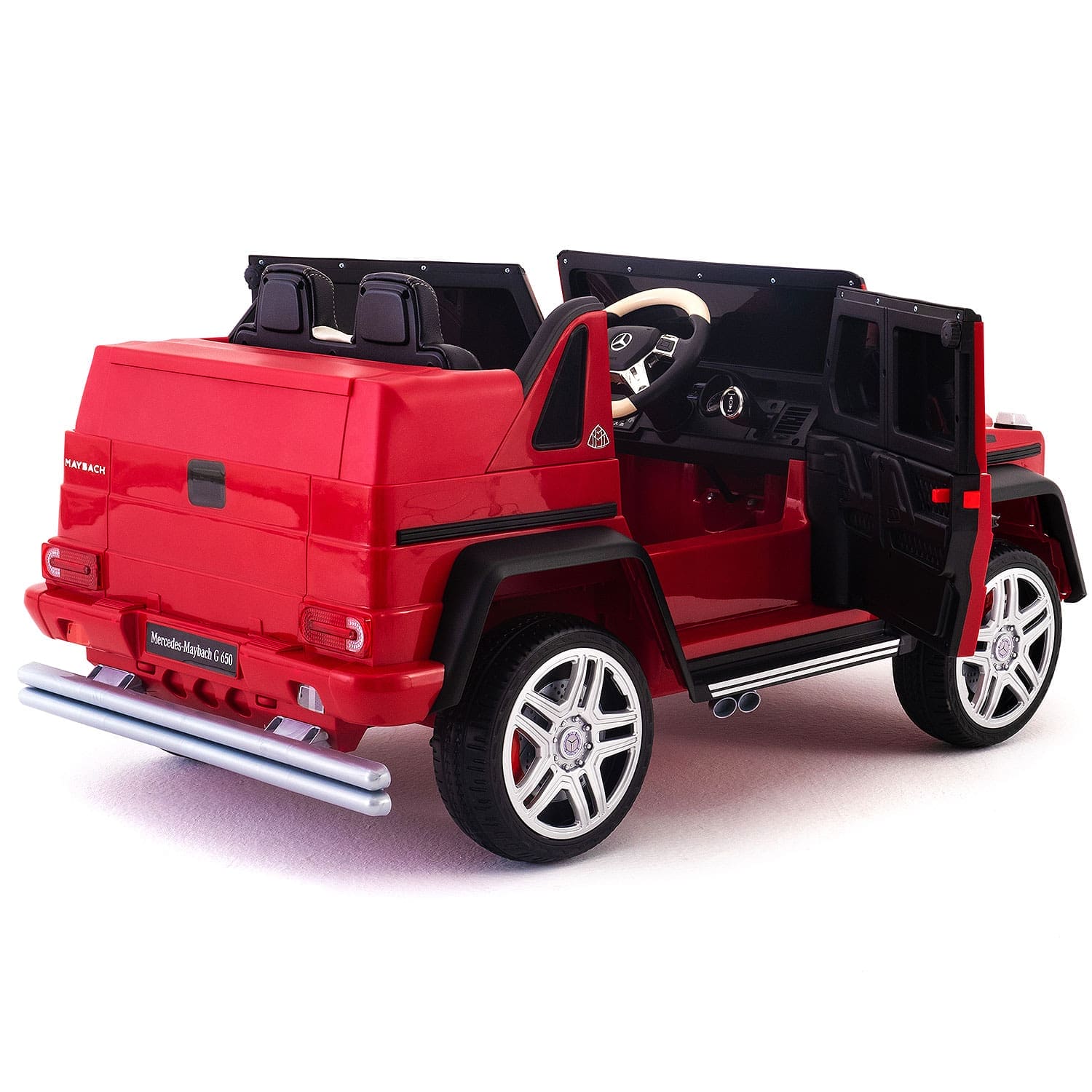 Mercedes Maybach G650 12V Kids Ride-On Car with Parental Remote | Cherry Red - The Little Big Store