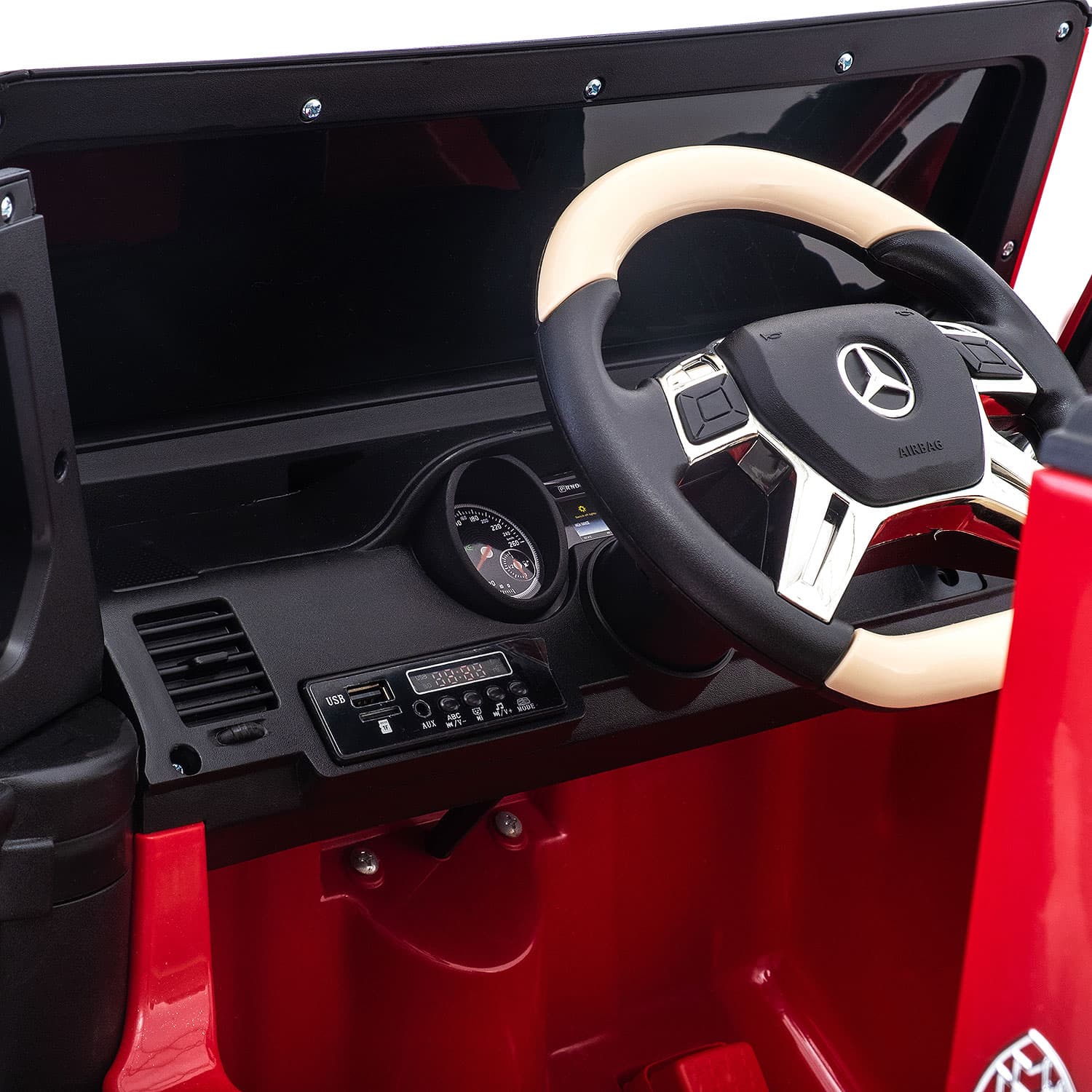 Mercedes Maybach G650 12V Kids Ride-On Car with Parental Remote | Cherry Red - The Little Big Store