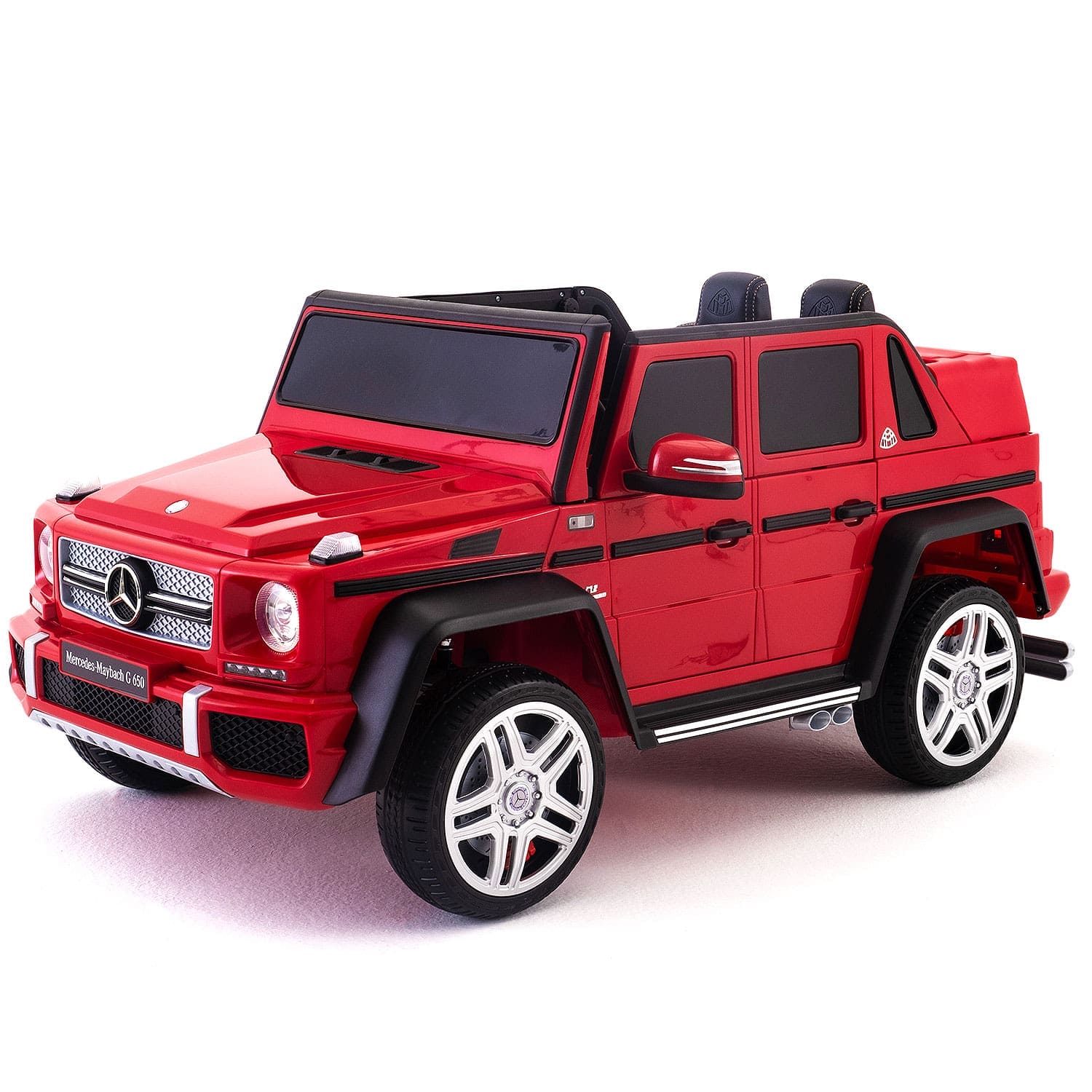 Mercedes Maybach G650 12V Kids Ride-On Car with Parental Remote | Cherry Red - The Little Big Store