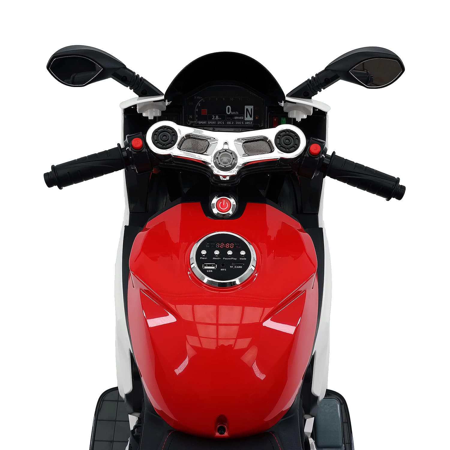 Street Racer 12V Electric Kids Ride-On Motorcycle | Red - The Little Big Store