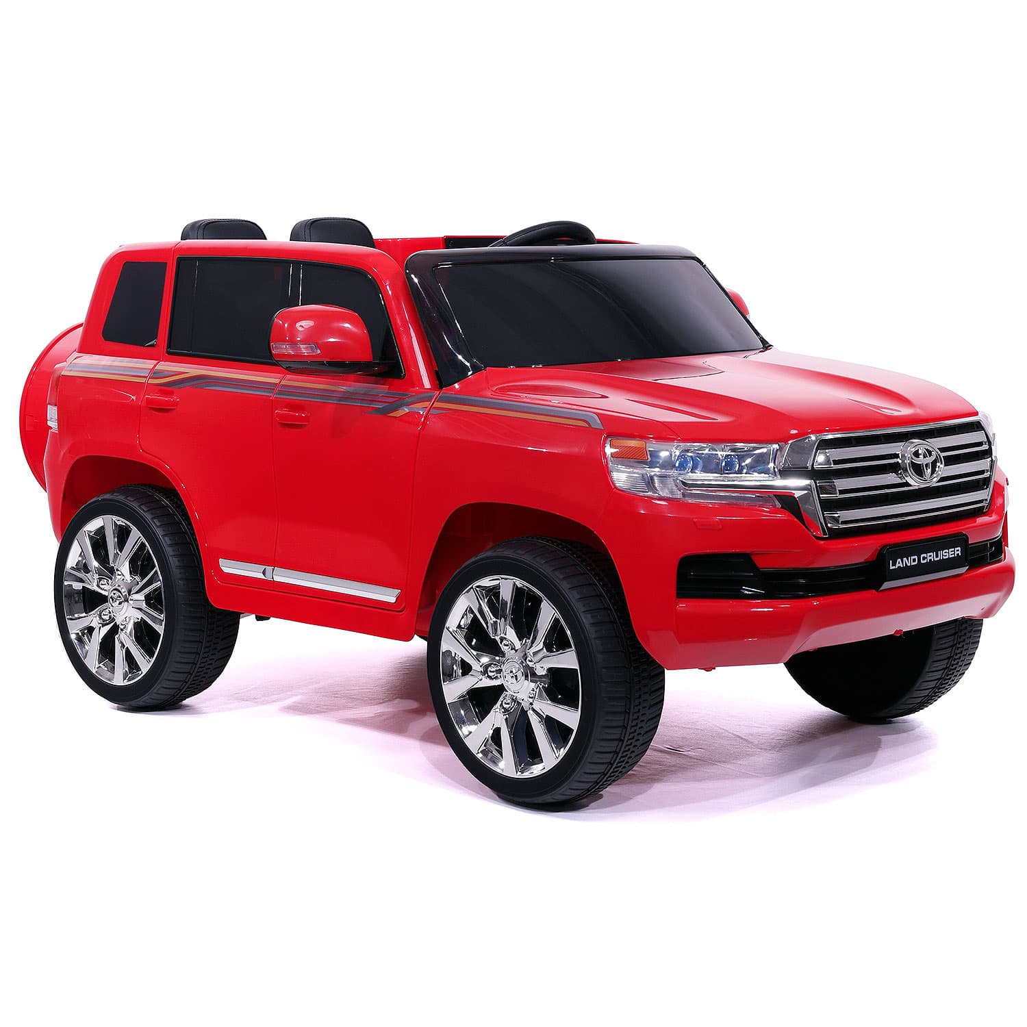 Toyota Land Cruiser 12V Kids Ride-On Car with R/C Parental Remote | Red - The Little Big Store