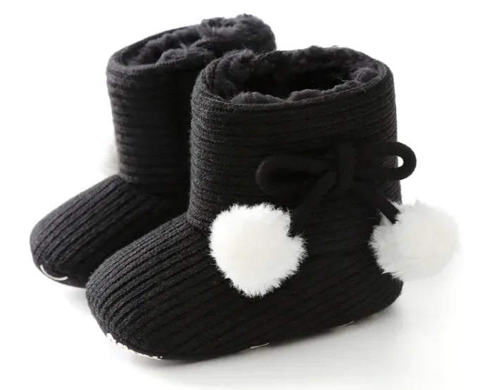 Cozy Sunflower Cotton Baby Boots - The Little Big Store