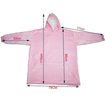 Winter Sherpa Blanket With Sleeves - The Little Big Store