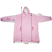 Winter Sherpa Blanket With Sleeves - The Little Big Store