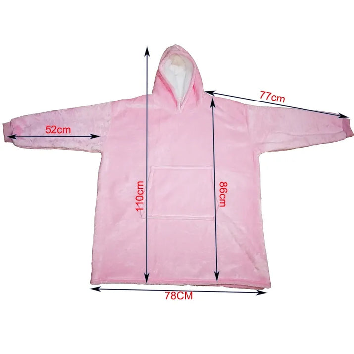 Winter Sherpa Blanket With Sleeves - The Little Big Store