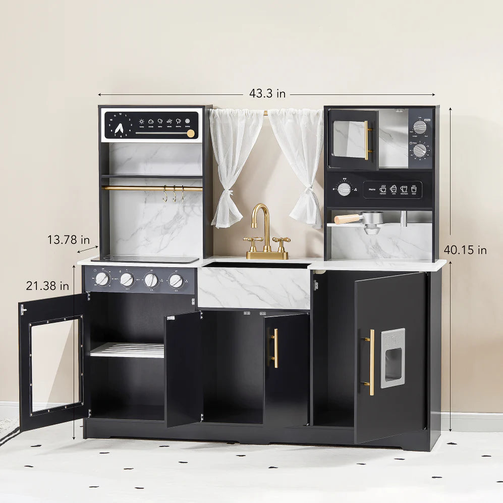 Tiny Land® Iconic Kitchen - Black - The Little Big Store