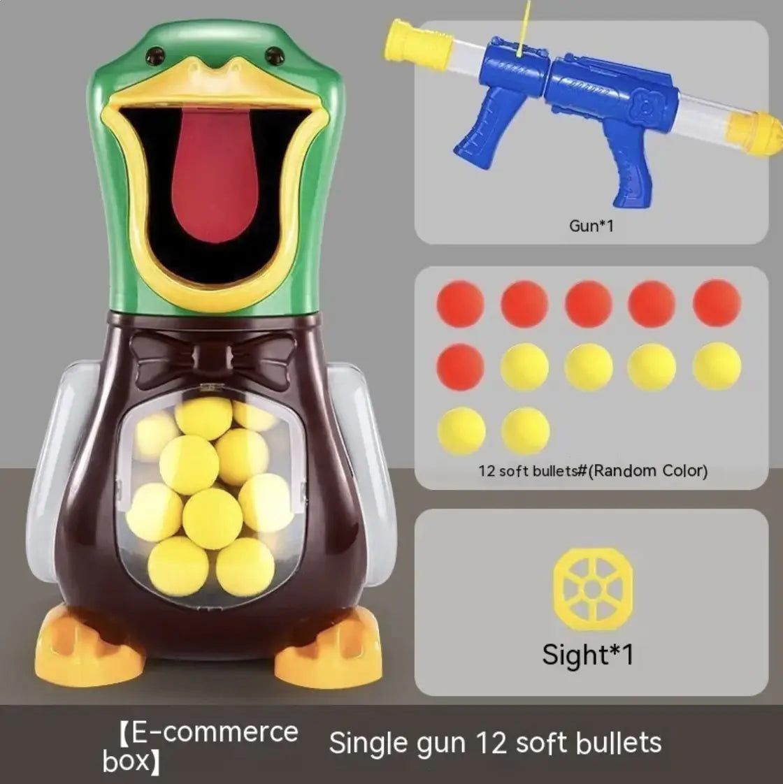 Soft Bullet Duck Shooting Target Toy Set for Kids - The Little Big Store