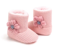 Cozy Sunflower Cotton Baby Boots - The Little Big Store