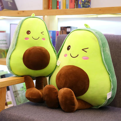 Cute 3D Avocado Stuffed Plush Toy - The Little Big Store