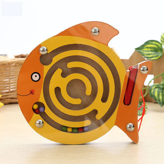 🧲 Woodland Maze Quest – Magnetic Drawing Toy for Cognitive Skills! 🌲🎨