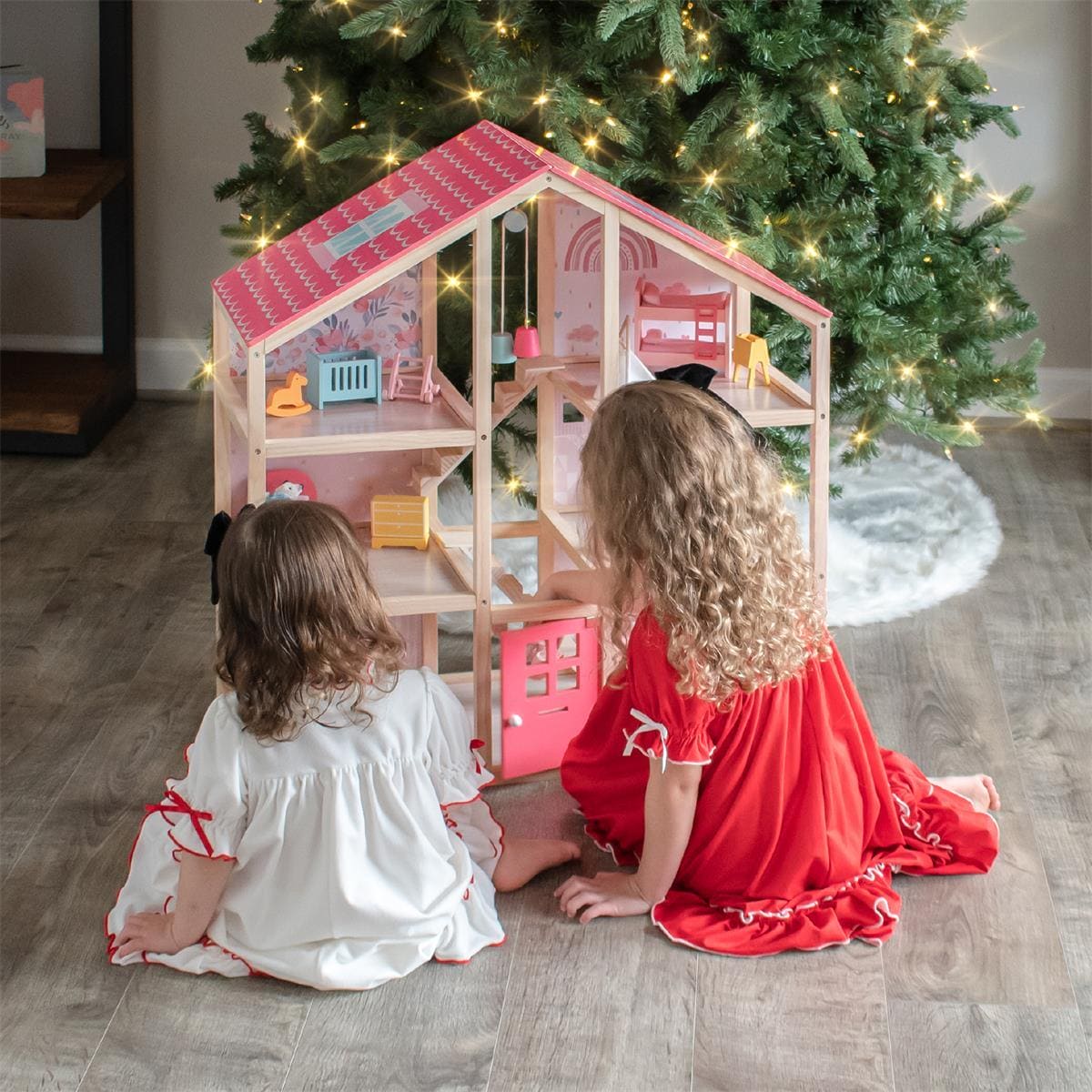 Tiny Land® Love Dollhouse with 30 Furniture - The Little Big Store