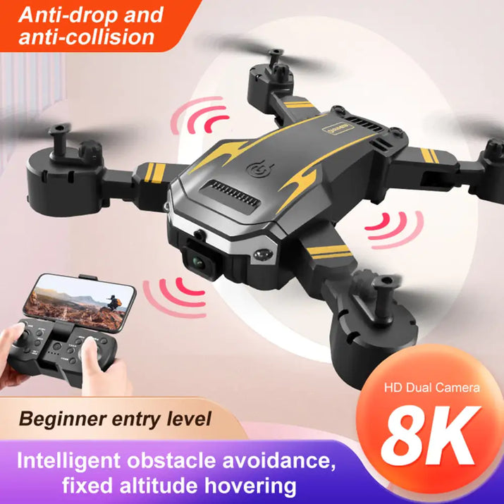 GPS Drone 8k Profesional HD Camera Obstacle Avoidance Aerial Photography Foldable Quadcopter - The Little Big Store
