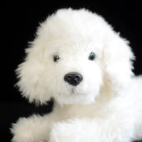 Plush Simulation White Teddy Dog Doll - The Little Big Store