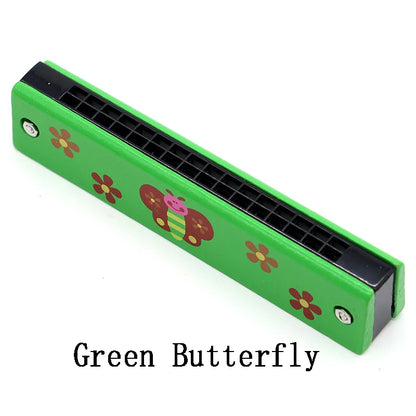 Children Wooden Harmonica Musical Instrument Toys Music Teaching Aids Puzzle Early Education Kindergarten Beginners TMZ - The Little Big Store