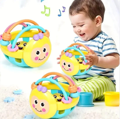 Baby Sensory Rattle Ball – 10cm Bendy Walker & Intelligence Development Toy - The Little Big Store