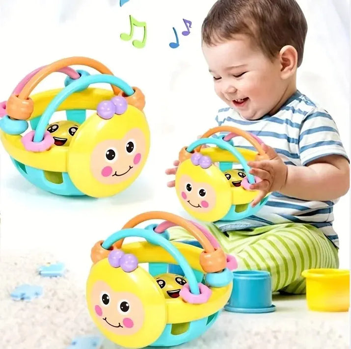 Baby Sensory Rattle Ball – 10cm Bendy Walker & Intelligence Development Toy - The Little Big Store