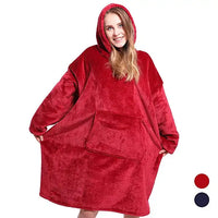 Winter Sherpa Blanket With Sleeves - The Little Big Store
