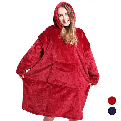 Winter Sherpa Blanket With Sleeves - The Little Big Store