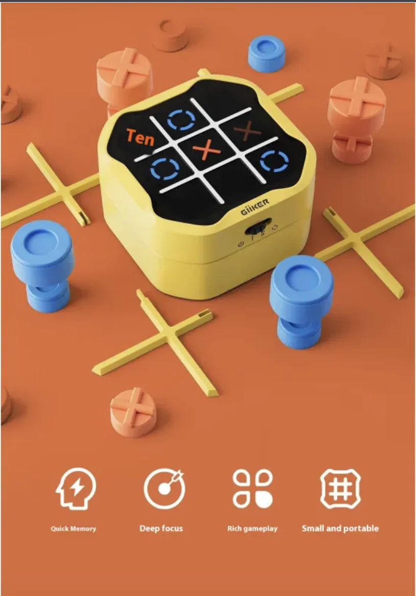 Qike Super Tic-Tac-Toe All-in-One Chess Collection - Fun & Educational Electronic Toy for Kids - The Little Big Store